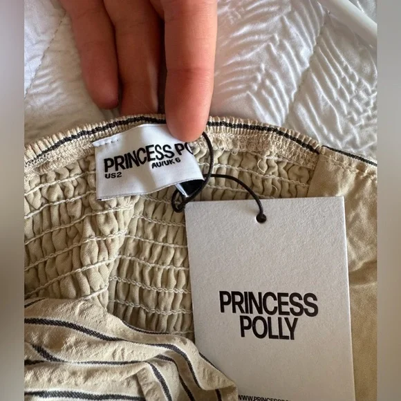 Princess Polly Quinette Strapless Bubble Dress Sz 2 or 34 EU - Picture 6 of 9